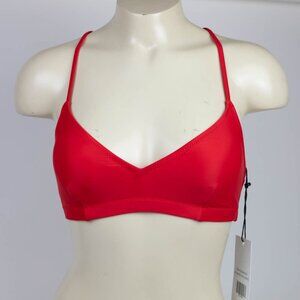 Girlfriend Collecitve Red Marina Venice Strappy Bikini Top Size XS NWT